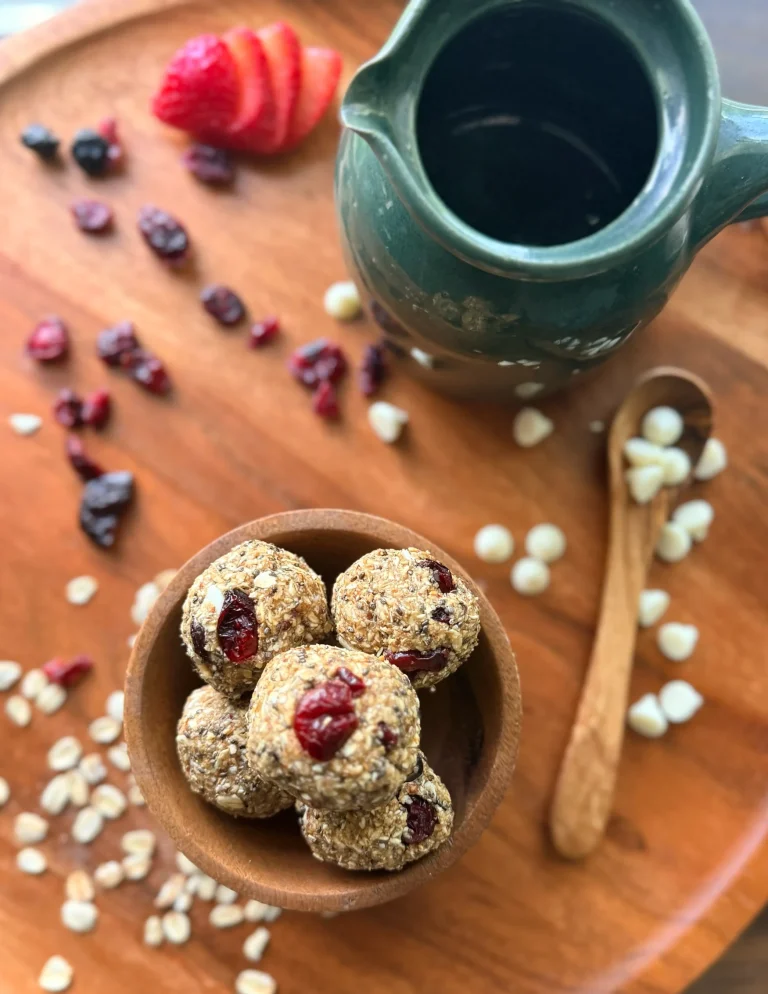 Berries and Cream Protein Balls