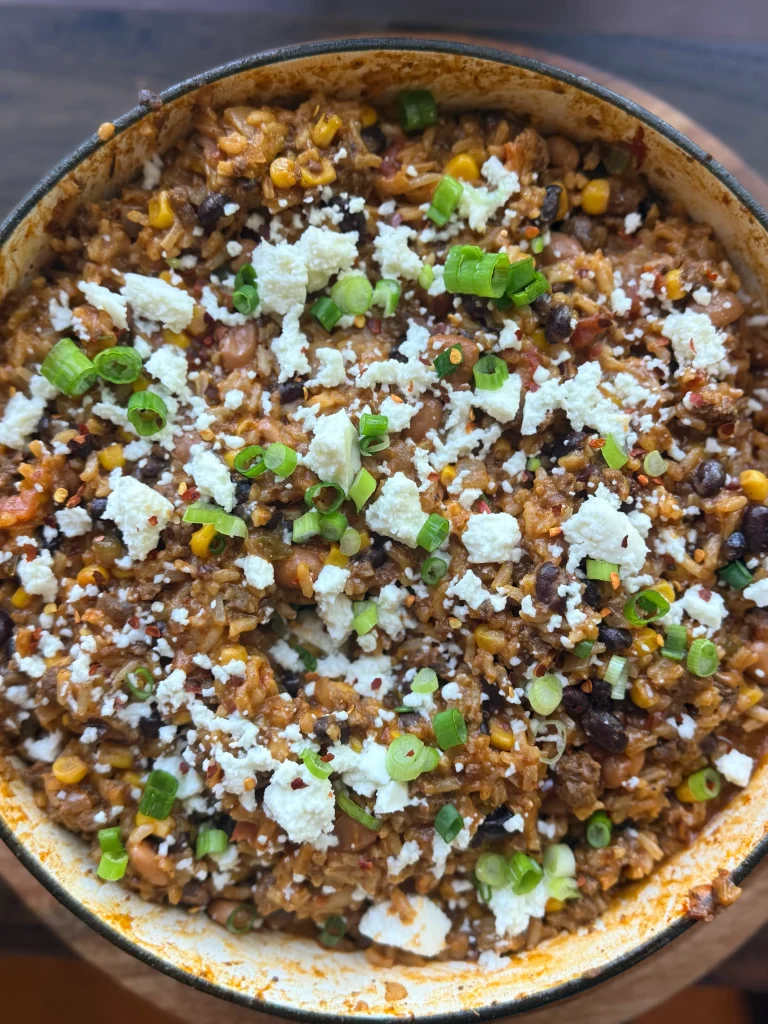 Cheesy Bean Taco Skillet