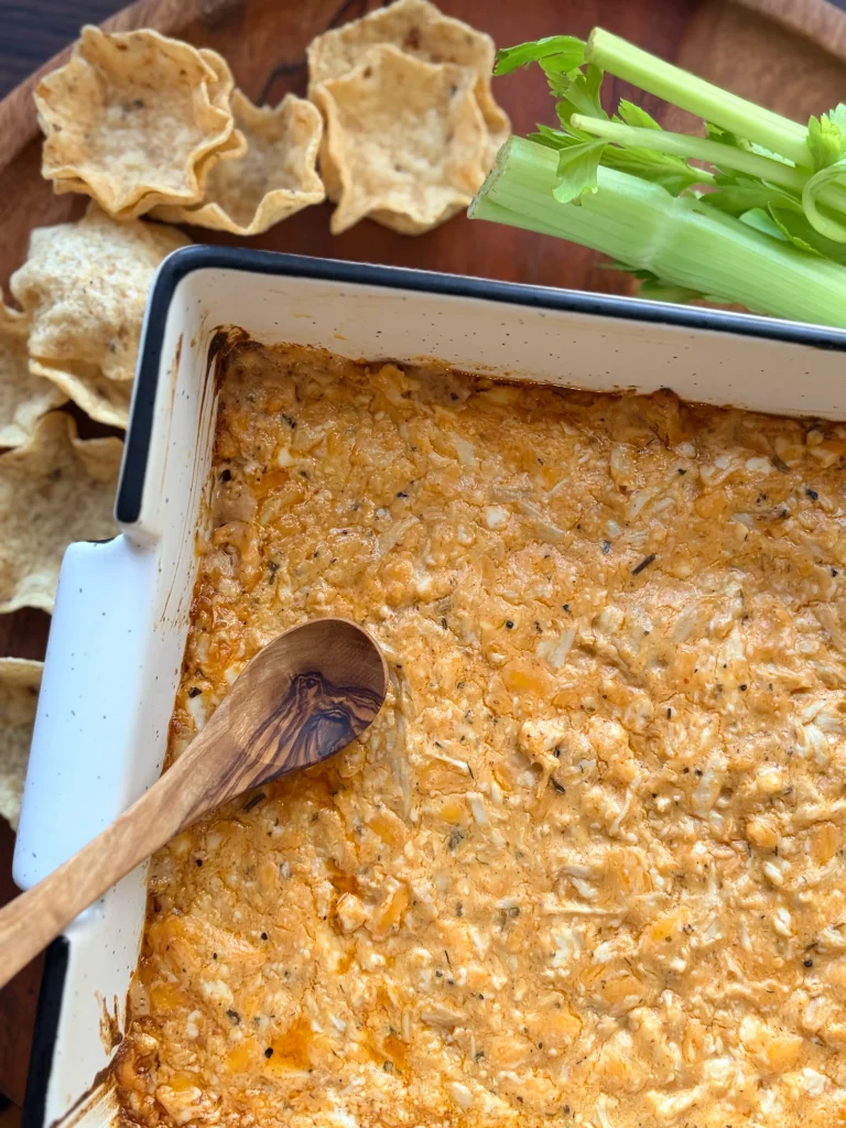 Seed oil free buffalo chicken dip.