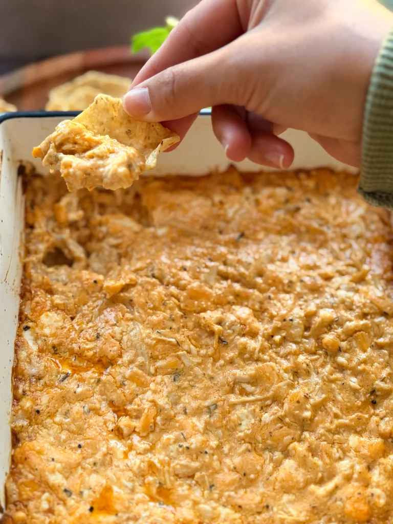 Seed oil free buffalo chicken dip.