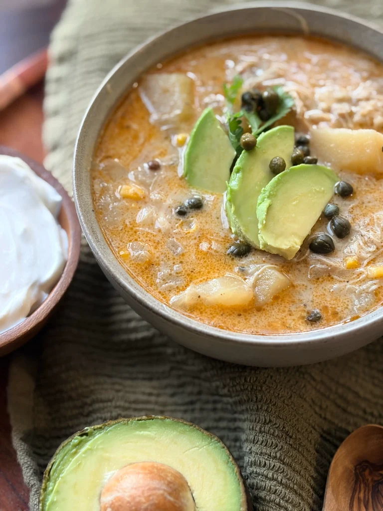 Columbian chicken soup.