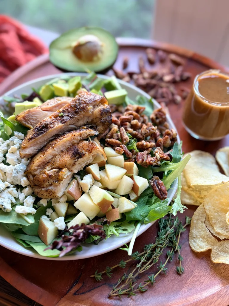 Orchard chicken salad with apple butter vinaigrette.